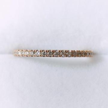 AHKAH �A�[�J�[ �_�C�������h �e�B�i �����O K18PG 0.16ct 1.4g