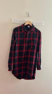 H&M  �f�B�o�C�f�b�h�@�����Y�@�����O��@�����`�F�b�N�V���c�@���~�ԁ@XS