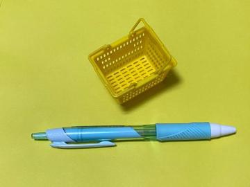 ミニチュア☆買い物かご☆黄色