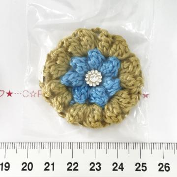 29*ハンドメイド♪ポコポコお花モチーフ ガラスビジュー付き 9