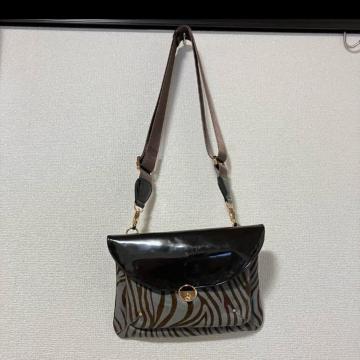 【Hanaa-fu】 ハナアフ / 高島屋 / ショルダーバッグ / ゼブラ柄