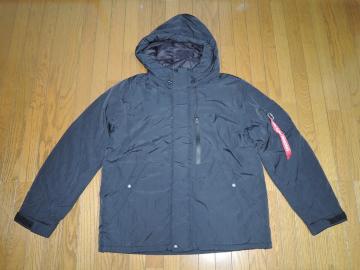 新品 ALPHA INDUSTRIES アルファ インダストリーズ アバランチジャケット L黒 中綿パーカー ミリタリージャケット