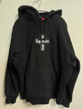 Supreme Cross Box Logo Hooded Sweatshirt �u���b�N