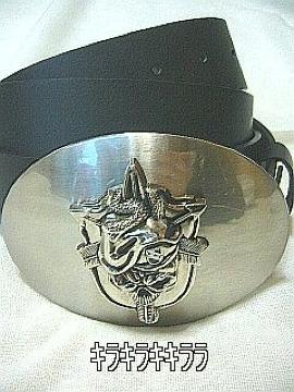 《New》メンエグ系★デカバックルベルト◆スカル&ダガー◆