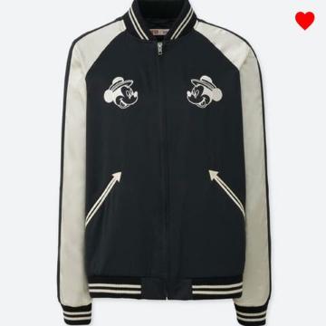 ユニクロ×ディズニー・ミッキーマウス刺繍スカジャン風ブルゾン