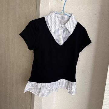 WEGO �t�F�C�N���C���[�h�g�b�v�X �X�g���C�v�V���c V�l�b�N T�V���c�d�˒��� F�T�C�Y
