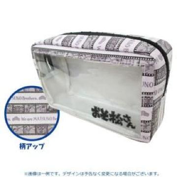 【おそ松さん】可愛い♪コスメ.デジカメ.スマホ携帯.3DS 透明窓付ポーチ