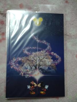 ディズニー ミッキー&ミニー ☆ ポストカード 桜柄 C柄 A