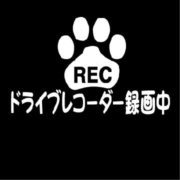肉球 ドライブレコーダー録画中 12センチ