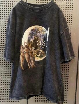 �Ò��@���B���e�[�W�@vintage T�V���c�@�v�����gT�V���c�@�r�b�N�T�C�Y�@�G���W�F���@���h