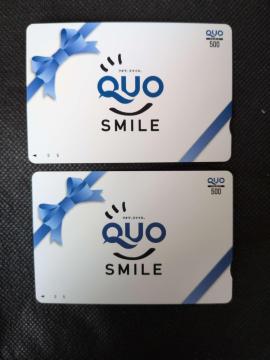 QUO�J�[�h 500�~�� 2���Z�b�g ���g�p �N�I�J�[�h �M�t�g�� �X�}�C����