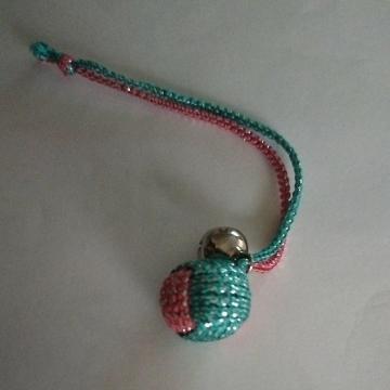 ハンドメイド 鈴 ピンクブルー 新品