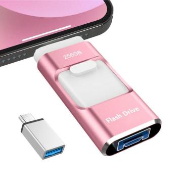 ��p�A�v���s�v 4in1 iPhone�Ή� USB������256GB �����f�[�^�o�b�N�A�b�v �ʐ^�f�[�^�ۑ��t���b�V���������^�C�vc