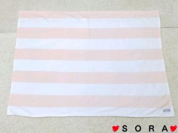 【CECIL McBEE/セシルマクビー】ふわふわモコモコ♪ボーダーブランケット