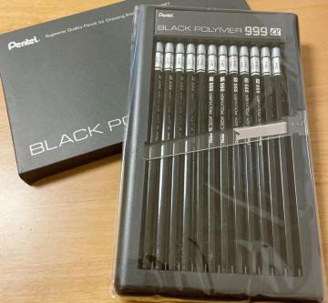 Pentel BLACKPOLYMER 999  2H CB200 12{Zbg pՕi