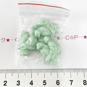30*オリジナルデコパーツ 4個 仲良し小鳥 22