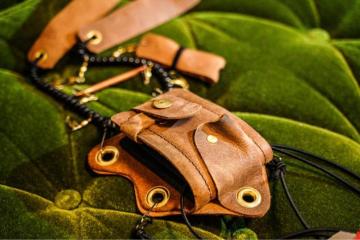 新品ゴーツェンフライフィッシングレザーランヤードサコッシュストラップラニヤード2本革釣具