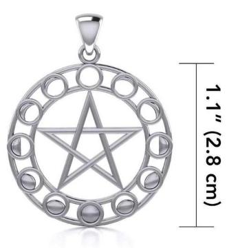 PS Phases of the 12Moon Pentacle Pendant