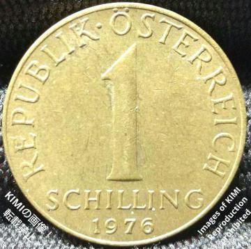 1VO 1976 1 Schilling I[XgA 3̃G[fCX̉ RC ÑK ݕ|p Coin Art 1
