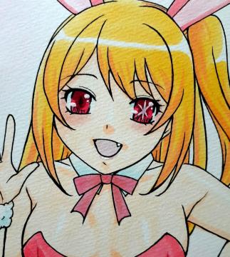 自作イラストB5 推しの子/星野ルビー/バニー