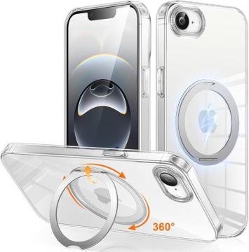 iPhone16e�p�P�[�X Magsafe�Ή� ���C�����X�[�d 360����]�X�^���h �X�}�z�P�[�X �ϏՌ� �}�O�Z�[�t �����O�t��