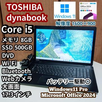 TOSHIBA dynabook Corei5 ������8GB SSD500GB Web�J���� Windows11 Office