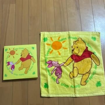 くまのプーさんなハンドルタオル