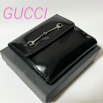 GUCCI �O�b�` �z�[�X�r�b�g 035 1458 1876 5  2�܂���z �u���b�N �z�[�X�r�b�g���� �p�e���g���U�[