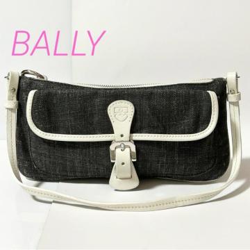 BALLY �o���[ �L�����o�X ���U�[ �~�j �n���h�o�b�O �V�����_�[�o�b�O ������ �u���b�N �z���C�g