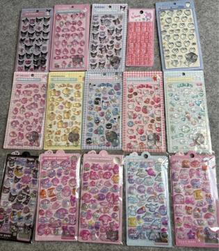 �y�܂Ƃߔ���Z�[���z�T�����I ��������{���{���h���b�v 3D�X�e�b�J�[ 15���Z�b�g