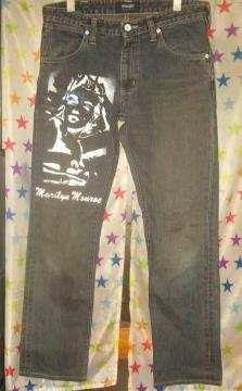 �}�������E�������[�@Marilyn Monroe�y��`���y�C���gG�p���zWrangler �����O���[�@W31�C���`�@ �f�j���p���c