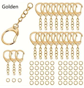�S�[���f�� �L�[�z���_�[ ���� �Z�b�g �i�X�J�� �`�F�[�� ��d�����O DIY �n���h���C�h ��| �p�[�c 10��