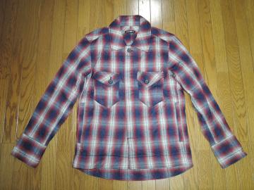 CASHCA ENGLAND カシュカ CPO チェックシャツ ジャケット M 赤 CPO CHECK QLT JACKET