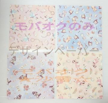 �ӂ����̍��̃A���X���f�U�C���y�[�p�[ 4���Z�b�g ��15cm�~15cm