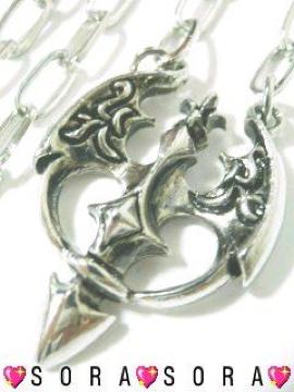 激シブ♪クロスサークルダガーネックレス