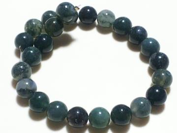 天然石★モスアゲート ラウンド8mm 半連