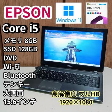EPSON Endeavor Corei5 ������8GB SSD128GB Web�J���� Office2024 Windows11