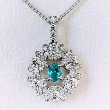 �_�C�������h�~�p���C�o�g���}���� �l�b�N���X Pt900 0.147ct 0.55ct �ӕʏ��t��