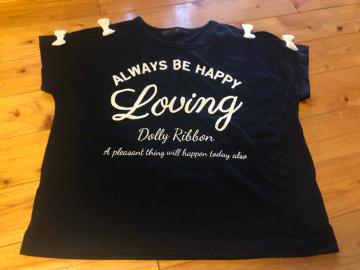 肩リボンTシャツ150