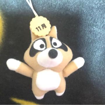 中古★アライグマくん 小さめマスコット★ぼのぼのの仲間