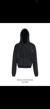 Galaxy Drip Hoodie �u���b�N ������ �W�b�v�A�b�v�p�[�J�[