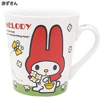 【マイメロディ】可愛い♪オリジナルボックス付 陶器製 マグカップ 赤ずきん