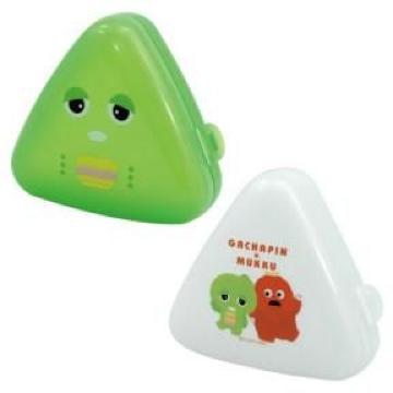 《New》ガチャピンxムック★持ち運びに…電子レンジOK*おにぎりケース<2個>