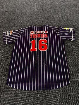 #16 吉田 英寿選手着用・直筆サイン入り2ndユニフォーム