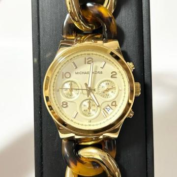 MICHAEL KORS �}�C�P���R�[�X MK-4222 QZ �N�H�[�c �f�C�g �N���m�O���t �S�[���h ������ �����Y �r���v