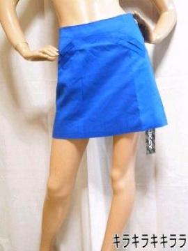 《New》美シルエット★ブライトネオンカラー*タイトスカート<ブルーM>