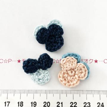 27*ハンドメイド♪お花モチーフ ビオラ 2