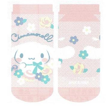 《New》シナモロール(パステル)メッシュ★アンクル丈ソックス*靴下<23〜24cm>