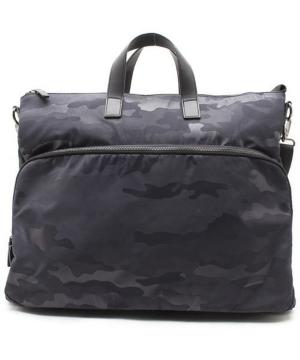 ☆ZARA/ザラ カモフラージュ柄 2WAY バッグ/メンズ/ネイビー☆人気完売モデル