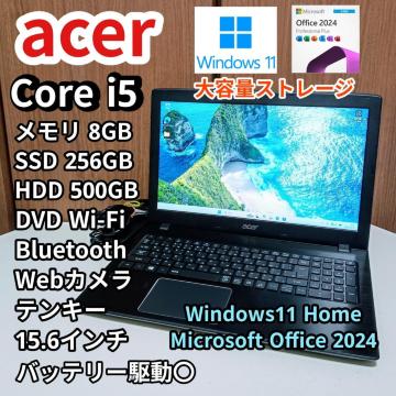 Acer Corei5 ������8GB SSD256GB HDD500GB Web�J���� DVD Windows11 Office